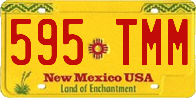 NM license plate 595TMM