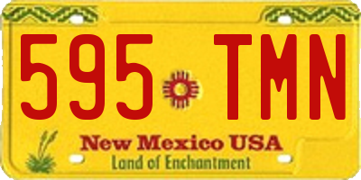 NM license plate 595TMN