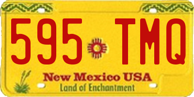 NM license plate 595TMQ