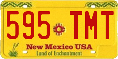 NM license plate 595TMT