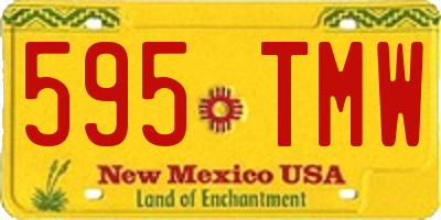 NM license plate 595TMW