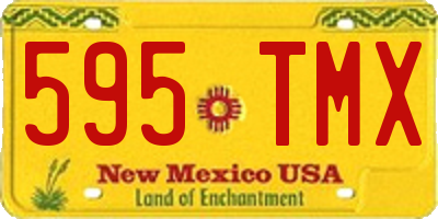 NM license plate 595TMX