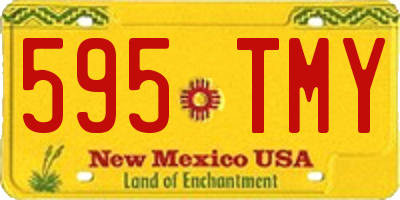 NM license plate 595TMY