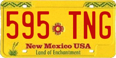 NM license plate 595TNG