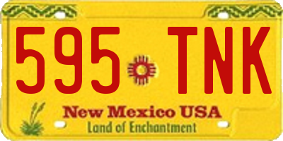 NM license plate 595TNK