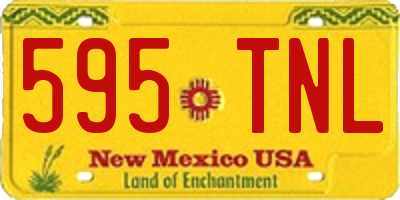 NM license plate 595TNL