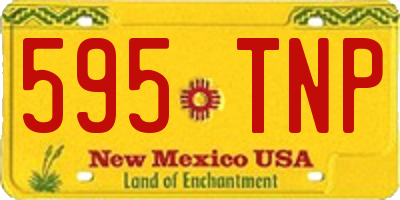 NM license plate 595TNP
