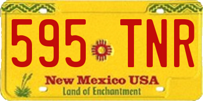 NM license plate 595TNR