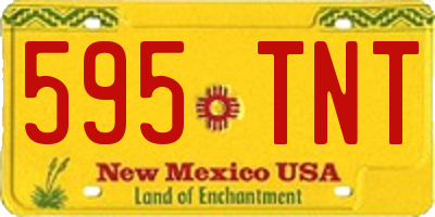 NM license plate 595TNT