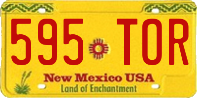 NM license plate 595TOR