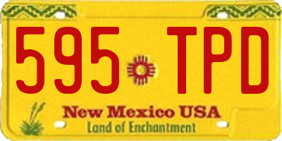 NM license plate 595TPD