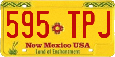 NM license plate 595TPJ
