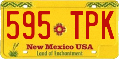 NM license plate 595TPK