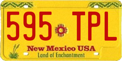 NM license plate 595TPL
