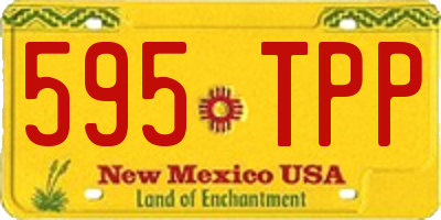 NM license plate 595TPP