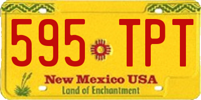 NM license plate 595TPT