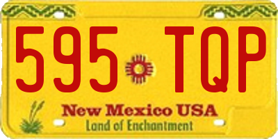NM license plate 595TQP
