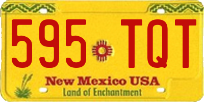 NM license plate 595TQT