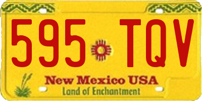 NM license plate 595TQV