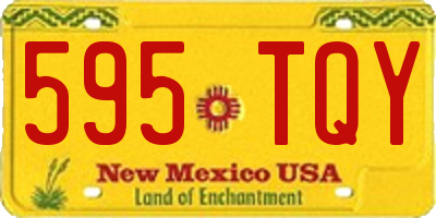 NM license plate 595TQY