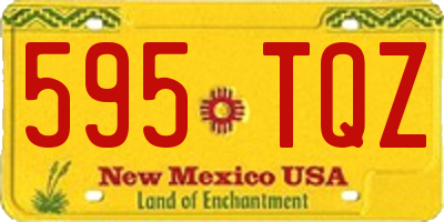 NM license plate 595TQZ