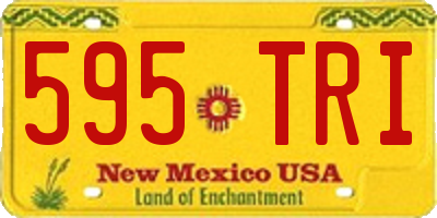 NM license plate 595TRI