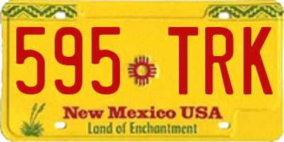 NM license plate 595TRK