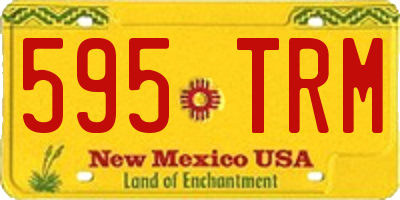 NM license plate 595TRM