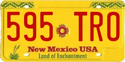 NM license plate 595TRO