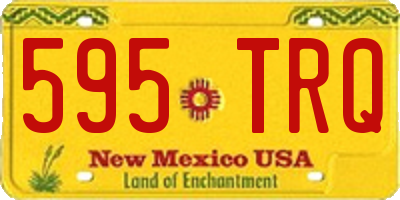 NM license plate 595TRQ