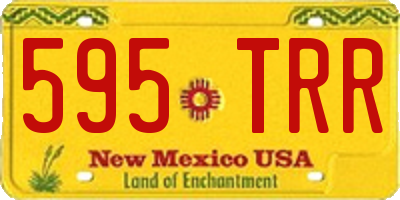 NM license plate 595TRR