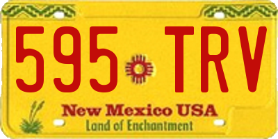 NM license plate 595TRV