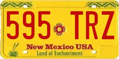 NM license plate 595TRZ