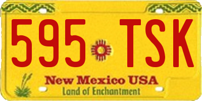 NM license plate 595TSK
