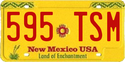 NM license plate 595TSM