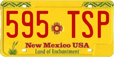 NM license plate 595TSP