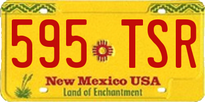 NM license plate 595TSR