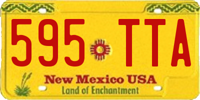 NM license plate 595TTA