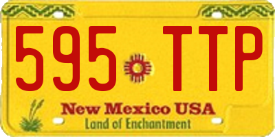 NM license plate 595TTP