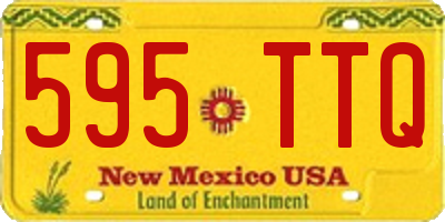 NM license plate 595TTQ
