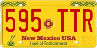NM license plate 595TTR