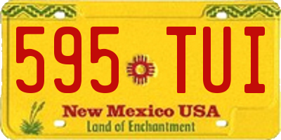 NM license plate 595TUI