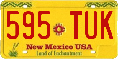NM license plate 595TUK
