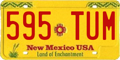 NM license plate 595TUM