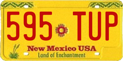 NM license plate 595TUP