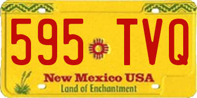 NM license plate 595TVQ