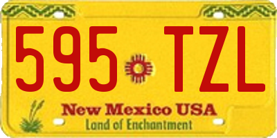 NM license plate 595TZL