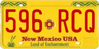NM license plate 596RCQ