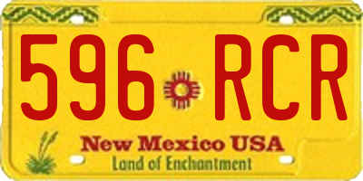 NM license plate 596RCR