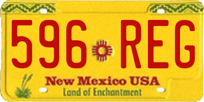 NM license plate 596REG